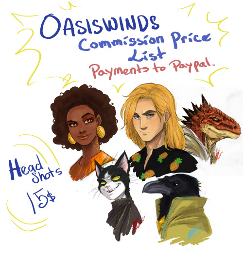 theoasiswinds:theoasiswinds:Here we go, updated commission list, if you have any questions please fe