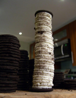 oreoofficial:  Tired of using the same old dildo? Try this! Buy box of OREO™ cookies Twist cookie and take out cream center Stack cream centers inbetween 2 cookie shells Slide OREO™ dildo right in! Now that’s what I call a foodgasm!