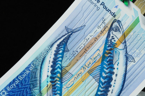 O Street designed prettiest five pounds note for Scotland! This is a big step closer to the beautifu