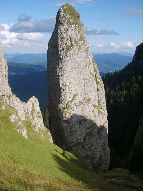 Giant rocks in Ceahlau Mountains, Romania