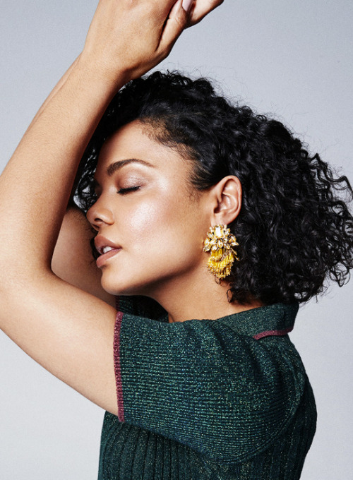 thorodinson:Tessa Thompson photographed by Jonty Davies for Stylist Magazine