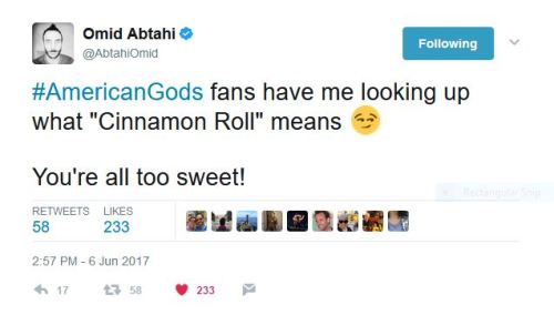 eiael-thinks:well, this confirms it. Omid Abtahi a.k.a.Beautiful Cinnamon Roll Too Good For This Wor