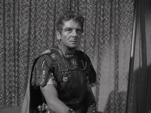 John Gielgud as Cassius in Julius Caesar (1953)Come, Antony, and young Octavius, come, revenge yours