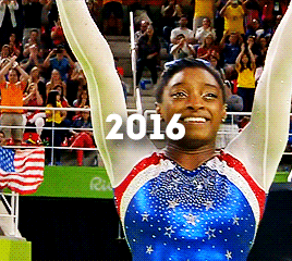 catalinaponors:  Simone Biles, the first female gymnast to win three consecutive