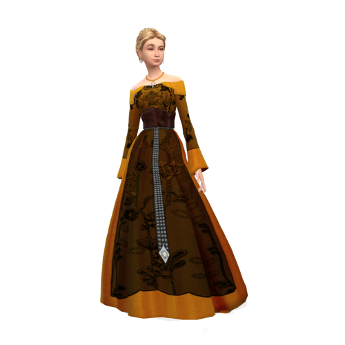 peebsplays: Elspeth Medieval/Fantasy Dress | Original CC My first commission from @ts4ccmedieval was