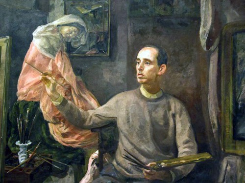 portraituresque:    Joaquín Valverde Lasarte (Spanish, 1896-1982) - self portrait