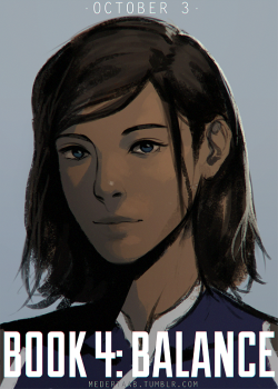 medertaab:  Book 4 is premiering on October 3rd!! I will be doing a countdown for it just as I did for the previous books, so look out for that! :) (to avoid confusion i moved from metaboo here lol) This is just a fast sketch of KORRA. AND HER NEW. HAIR.