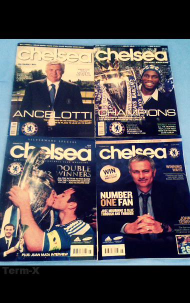 Classic Chelsea FC Mags post-2009 Carlo’s Arrival Double Winners Champions League Winners Retu