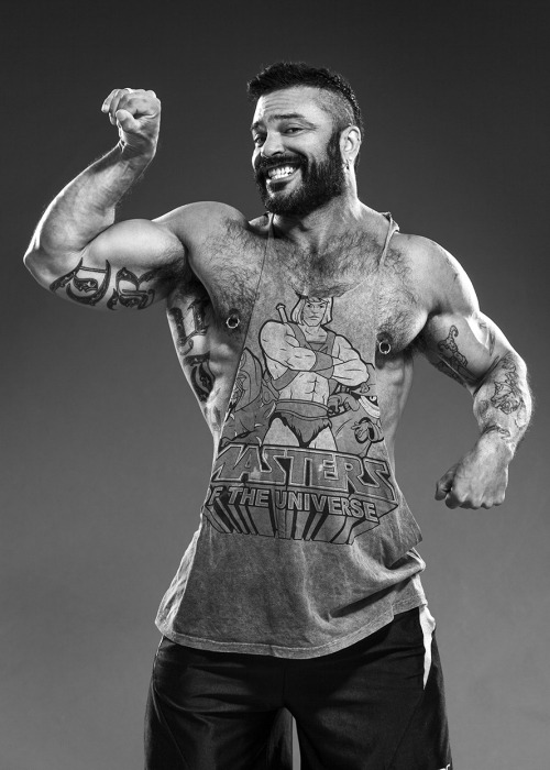 cleverprime:  Rogan Richards // by Lee FairclothRogan is a) very lovely and b) wider than I am tall.