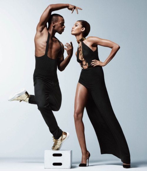devoutfashion:WSJ Magazine November 2014Model: Joan Smalls & Lil BuckPhotographer: Daniel Jackson