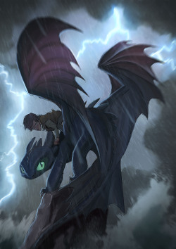 monoflaxart:Night Fury and Rider.When I uploaded