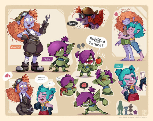 Let’s introduce two of Niki’s Goblin friends, Molette and Satia ! I was doing some chara