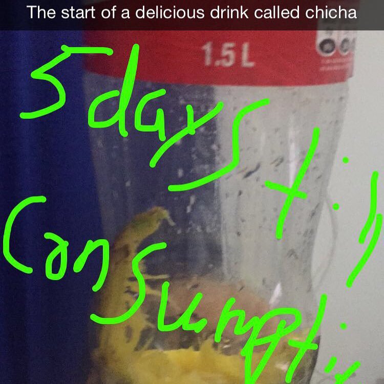 Making chicha takes five days to just sit and semi-ferment but ice cold it&rsquo;s