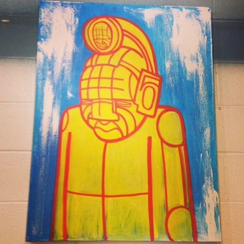 Finished Piece From #3amigoschs #acrylic 30"x40" #ancientaliens Style