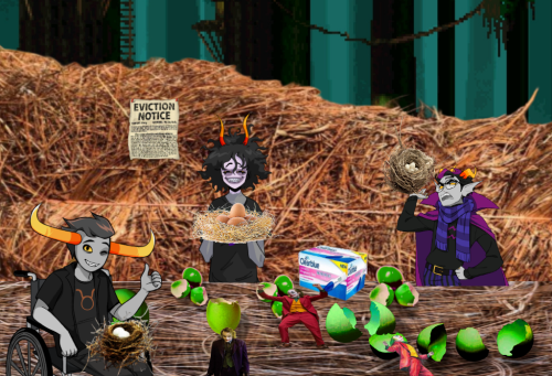 @the-cal-zone I Have Learned That Sadely...the Third Midwife, Tavros, Has Silently Gone Away To Somewhere