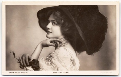 British Actress Lily Elsie 1886-1962 and her wonderful Hairdos