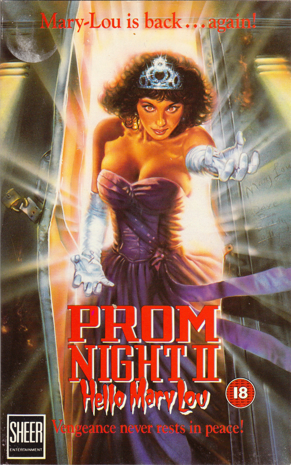 Hello Mary Lou, Prom Night II VHS (Sheer Entertainment, 1988).From a car boot sale