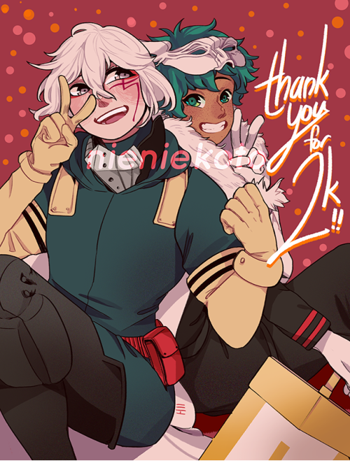 nieniekoto: 13082018belated thank you for 2k+ followers on twitter!