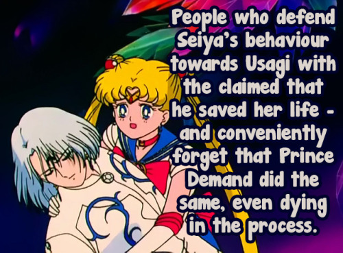 People who defend Seiya&rsquo;s behaviour towards Usagi with the claimed that he saved her life 