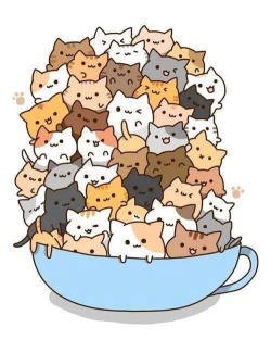 It&rsquo;s a cup full of kitties!!!!!! ^.^