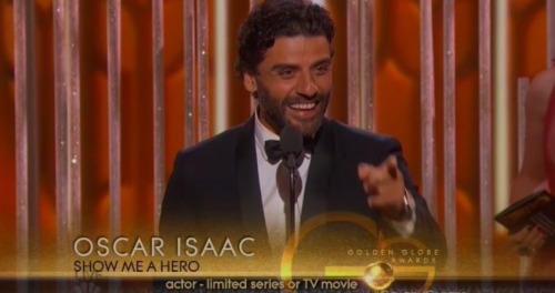 Porn photo Our very own Oscar Isaac won a Golden Globe