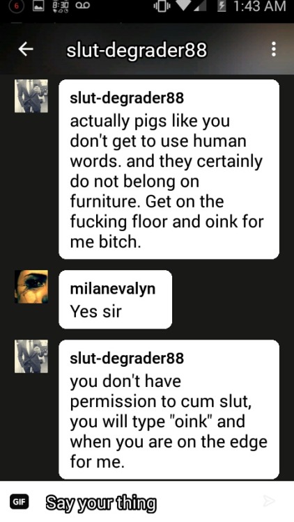 slut-degrader88:  milanevalyn:  Part one porn pictures