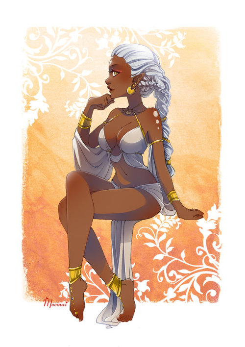 africanamericananime:Commission for Chibisandra - Isis by Moemai