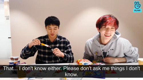 lq-sungjin:Sungjin teaching Jae about American candy