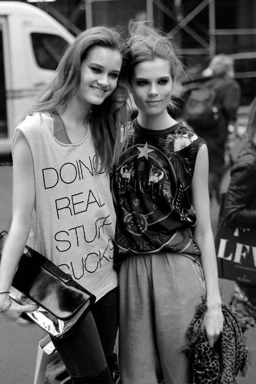 black-white-and-bold:  Jac Jagaciak and Caroline Brasch Nielsen 