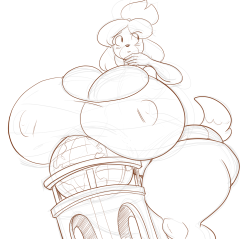 jaehthebird:  Nothing special XD is just a busty Isabelle :onot sure if ill make more of her like this :Bjust fun doodliesbye!  Nice dude 😁😁👍👍