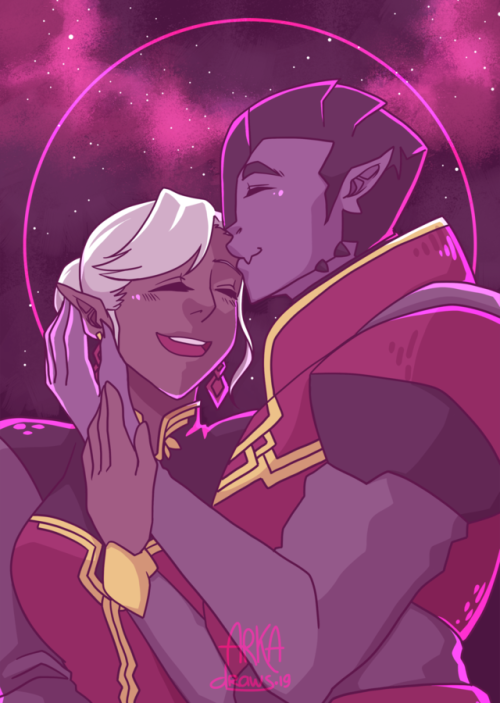 xblackpaladin:i got commissioned by @cinnabarartist to make galra tarot and this is the first of the