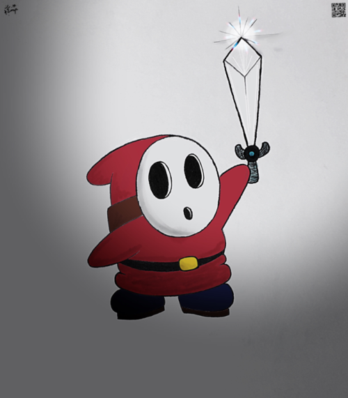 The Chosen Shy Guy. Uncolored And Colored