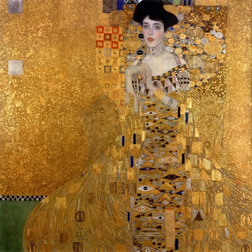 runawayerotica:lowmorale: Adele Bloch-Bauer’s Portrait by Gustav Klimt (1907)