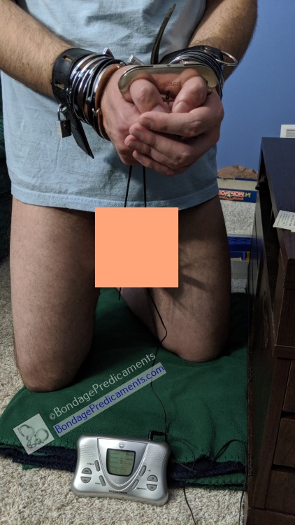 The mysterious bondage game explained…In my last blog post,  I showed a teaser pic and asked if any of you had any idea what was  going on in the pic. I got a few interesting comments on it, both here  and elsewhere. So here’s the story of