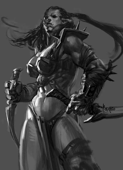 cyberclays:  Ms. Orc-02 - by  Bayard Wu      More from this series by  Bayard Wu on my tumblr [here]   