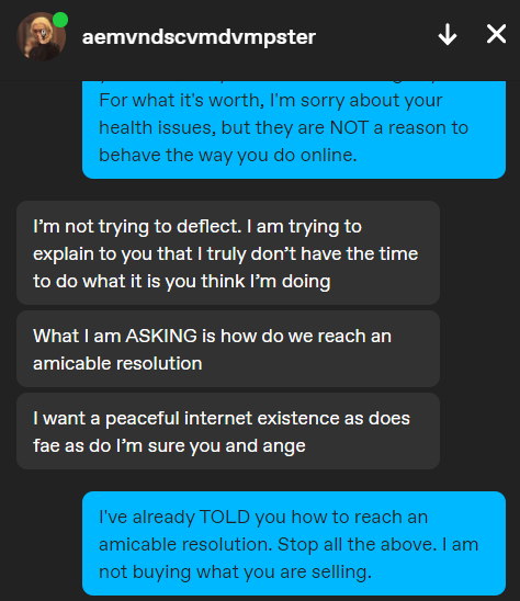 You Should Post The Full Screenshots, In Light Of Everything That Has Happened. Not To Start Drama, But