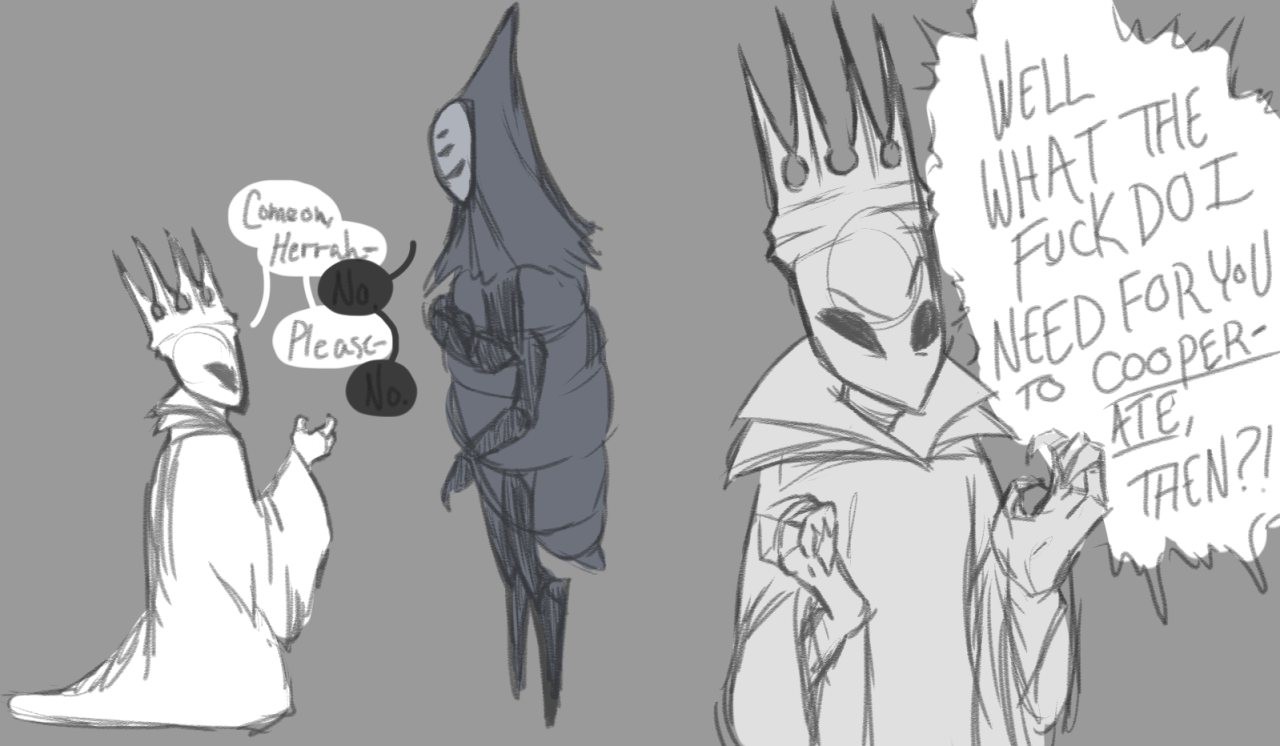 Pale King : So Herrah, How can I convince you to become a Dreamer? :  r/HollowKnight