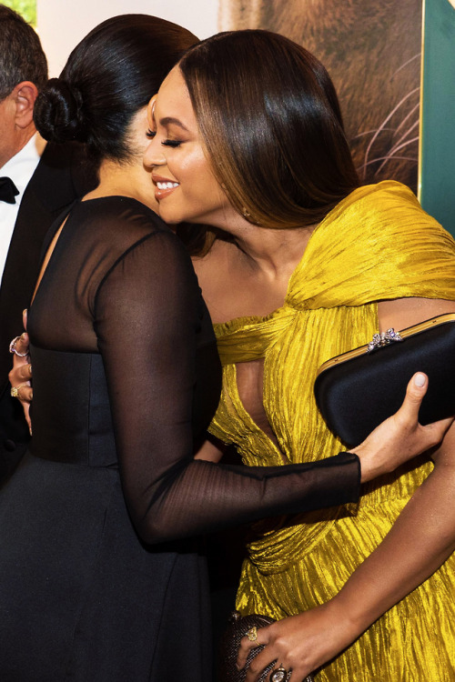 beyhq: Beyoncé &amp; Meghan Markle at The Lion King European Premiere