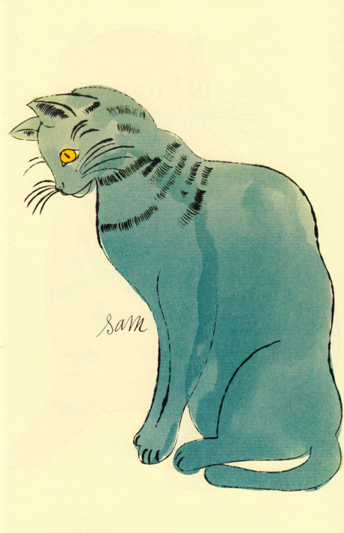 Andy Warhol (American, 1928-1987, b. Pittsburgh, PA, USA) - 1: Pink Sam with Orange Eyes from 25 Cat