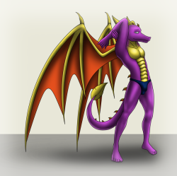 If there was anything Cynder really liked, it was how buff and muscular Spyro looked. He possessed the physique and frame like that of bodybuilders in those magazines, especially when he sported a cute pair of briefs. It was honestly hard not to stare