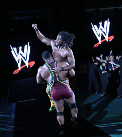 fishbulbsuplex:  Kofi Kingston and Big E.