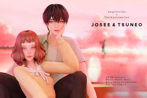 DaylifeSims x TheKunstwollen Collab - Josee and Tsuneo I&rsquo;m so so happy to announce this co