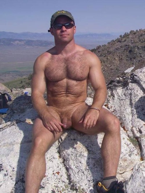 jocksbearsandgeeks:  jocksbearsandgeeks  Celebrating over 11,000 followers.  Cock on a rock!