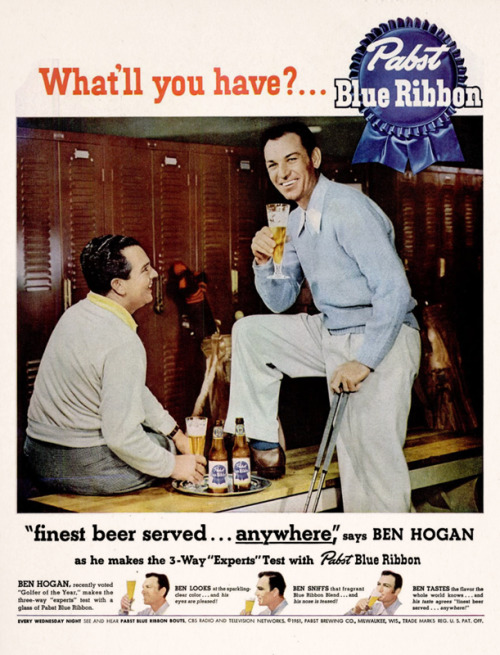 Ben Hogan for Pabst Blue Ribbon, 1951