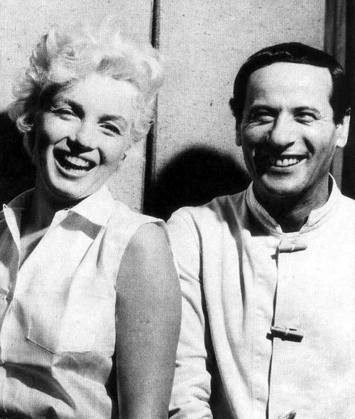 eternalmarilynmonroe: Marilyn photographed in 1955 with fellow Actors Studio member and friend, Eli 