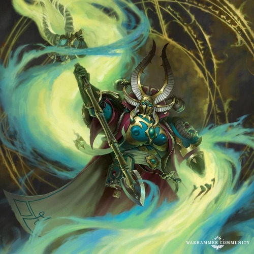 Art That Got Posted By The Official Page Of My Local Game Store- Ahriman Says Trans Rights IG 🏳️‍⚧️