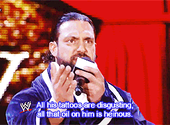 ehysexyman:  explicitpaigeviolence:  One of the best Sandow moments.  I disagree