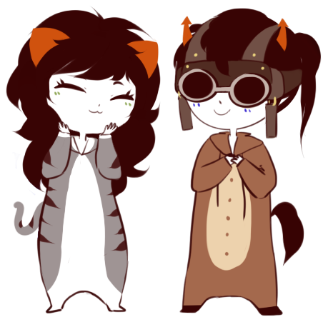 thestridersquad-deactivated2015:  Anonymous asked you:>:3 Can you please draw some Meulin and Horrus? 