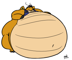 eddybelly:  Just an old sketch I inked and colored quickly because needed to be a Dragonite full of big.