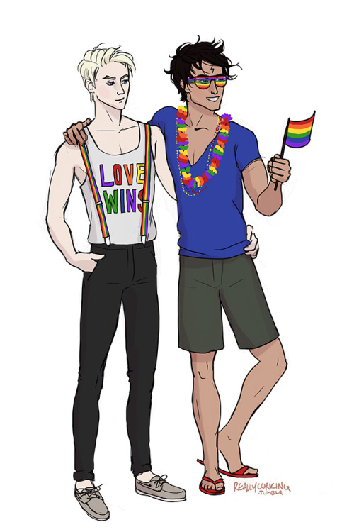reallycorking: Happy Pride, people!. :D Here is some celebratory Harry/Draco~